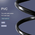 thumbnail image 5 of 2X Cable de Audio Jack de 6,5 mm Cable Auxiliar Jack Macho A Macho de PVC 6,35 para Amplificador Mezclador de Guitarra Bajo 6,35 mm, 0,5 Metros, 5 of 5