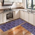 thumbnail image 3 of Kitchen Rugs Sets Of 2,Purple Gothic Bat Pattern Anti Fatigue Kitchen Mat Rugs Non Slip Washable,Decorative Kitchen Floor Mats for Kitchen,Sink,Laundry,17"X47", 3 of 5