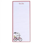 Graphique Magnetic Notepad - Peanuts Snoopy Bike Grocery and Shopping List - Fun Decorative To-Do List - Perfect House Warming Gifts - 100 Tear off Sheets (4" x 9.25" x .5")