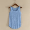 thumbnail image 2 of Asxite Tank Tops for Women Sleeveless Trendy Solid Color Round Neck Breathable Casual Blouse, 2 of 5