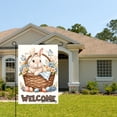 thumbnail image 2 of Amhnf Easter Bunny In Basket With Flowers And Eggs Welcome Garden Flag For Home Outdoor Garden Yard Decor 12x18 inch, 2 of 5