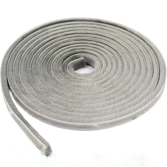 Sanmi Felt Weather Stripping Seal Tape (0.35in x 0.19in x16ft) Pack of 2