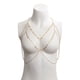 thumbnail image 2 of Cadenas para el cuerpo para mujer, sujetador de Bikini con lentejuelas doradas, cadena para el cuerpo, cadena cruzada para el pecho, joyería para el cuerpo para la playa de verano Slive, 2 of 2