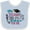 Blue and White, variant on Inktastic My Mommy Did It and She Did It for Me with Graduation Cap Girls Baby Bib