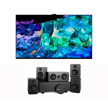 Sony XR55A95K 55" 4K BRAVIA XR HDR IMAX Enhanced Smart OLED TV with a Platin MONACO-5-1-SOUNDSEND 5.1 Sound System with WiSA Transmitter (2022)