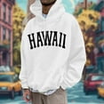 thumbnail image 2 of Men's Casual Sports Plus Size Letter Print Hooded Long Sleeved Hooded Top, 2 of 2