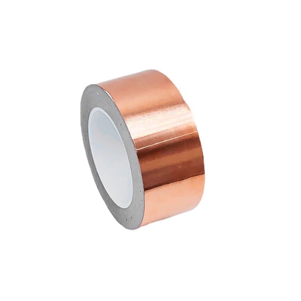 Inteprter Cinta de lámina de cobre Cintas de protección conductora recortables Envoltura de electricista Autoadhesivo Impermeable Resistente al calor Jardín y Patio Inteprter HA070702-01