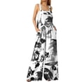 thumbnail image 2 of New One Piece Jumpsuits for Women Summer Fashion Button Pocket Printed Loose Jumpsuit Save to 65% off!, 2 of 7