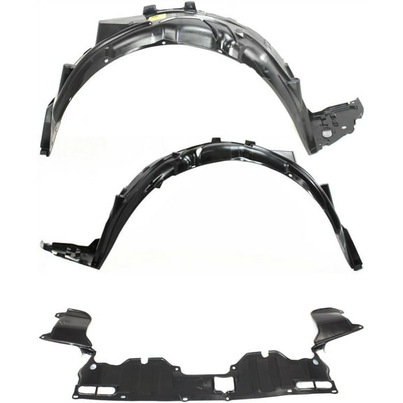 Front Fender Liner and Engine Splash Shield Kit For 2006-2011 Honda Civic