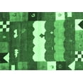 thumbnail image 1 of Ahgly Company Indoor Rectangle Abstract Emerald Green Contemporary Area Rugs, 6' x 9', 1 of 4
