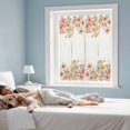 thumbnail image 4 of Orange Spring Floral Window Privacy Film, Summer Botanical Watercolor Flower Static Cling UV Sun Blocking Tint Film Heat Control Windows Films for Bedroom Bathroom, Window Stickers 17.7"x39.3", 4 of 8