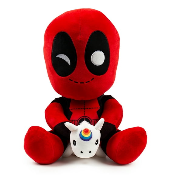Kidrobot Deadpool HugMe 16" Deadpool with Unicorn Plush Toy