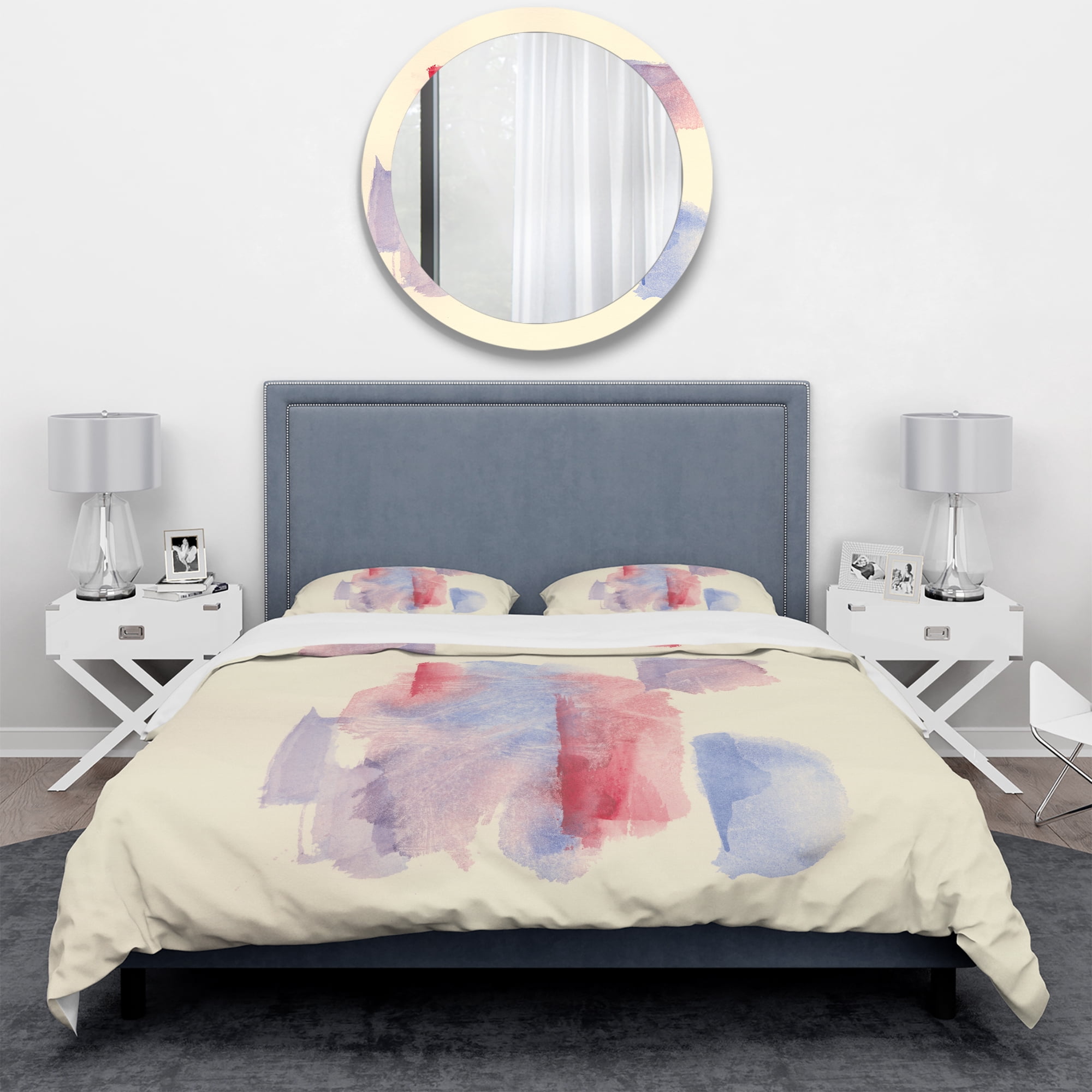 Designart 'geometric Pastel I' Geometric Duvet Cover Set