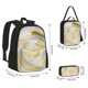 thumbnail image 2 of Easygdp White Rose Mochila para Niños y Niñas con Set de Caja de Almuerzo y Estuche para Lápices 3 en 1, Mochila Escolar Estampada para Adolescentes, 2 of 7