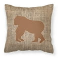 thumbnail image 2 of Carolines Treasures BB1129-BL-BN-PW1818 Gorilla Burlap and Brown   Canvas Fabric Decorative Pillow BB1129 18H x18W, 2 of 2