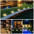 thumbnail image 6 of LINLIN 4 Pack Solar Ground Garden Lights,Waterproof 8LED Color Changing Solar In-Ground Disk Lights Outdoor Solar Landscape Security Warning Lighting for Yard Deck Lawn Patio Pathway Walkway, 6 of 10