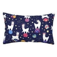 thumbnail image 1 of Balery Lama in Space Funda de Cojín Estampada, Regalos para Mujeres, Regalos de Amor para Ella, Regalos para Novia o Esposa, Funda de Almohada-20"x30", 1 of 6