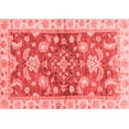 thumbnail image 1 of Ahgly Company Machine Washable Indoor Rectangle Oriental Red Traditional Area Rugs, 7' x 10', 1 of 4