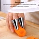 thumbnail image 4 of Wosthever Fingertips Protector Stainless Steel Hands Protection Peanut Cooking Tool Multi-purpose Safe Guard for Kitchen Restaurant Type3 NO3, 4 of 6