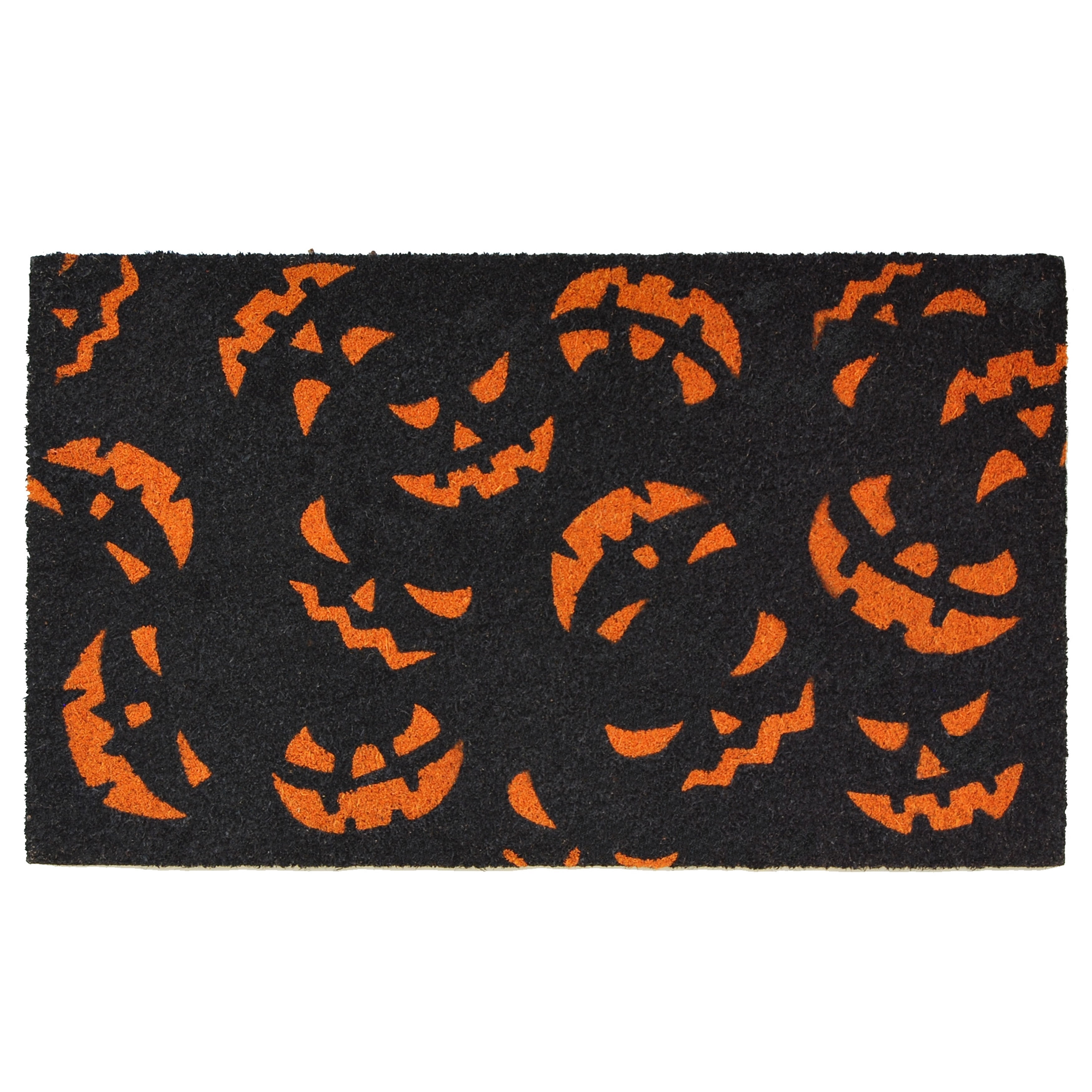 Home & More Halloween Doormats Scary Pumpkins 17 in. x 29 in. Coir Door Mat Party Decoration Props Decor  101771729