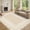 Off White, variant on ZACOO 2'x6' Scalloped Bordered Runner Rug, Machine Washable Low Pile Non-Slip Indoor Rug for Hallway Kitchen Laundry Room, Russet Brown