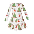 thumbnail image 3 of Girls Dress Christmas Tree Xmas Stockings Holiday 4, 3 of 5