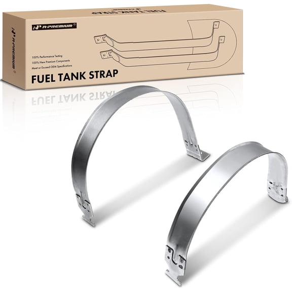 A-Premium Set of 2PCS Fuel Tank Straps Compatible with Dodge 05-06 Ram 1500, 2003-2010 Ram 2500 & 2003-2010 Ram 3500 & 2011-2020 Ram 2500 & 3500, Bolt-On, Replace# 52102522AA, 52102522AB, 52102522AC