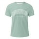 thumbnail image 2 of Camiseta de manga corta con estampado de letras y mangas raglán para hombre - Estampado floral de moda, cuello redondo, resistente para uso diario, 2 of 4