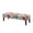 Orange Floral Print, variant on Psesaysky Floral Design Stretch Dining Bench Covers, High Elastic Polyester Spandex Fabric Bench Seat Cover for Bedroom Dining Room