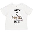 thumbnail image 3 of Inktastic Pittie Life is Ruff Spotted Pit Bull Boys or Girls Toddler T-Shirt, 3 of 5