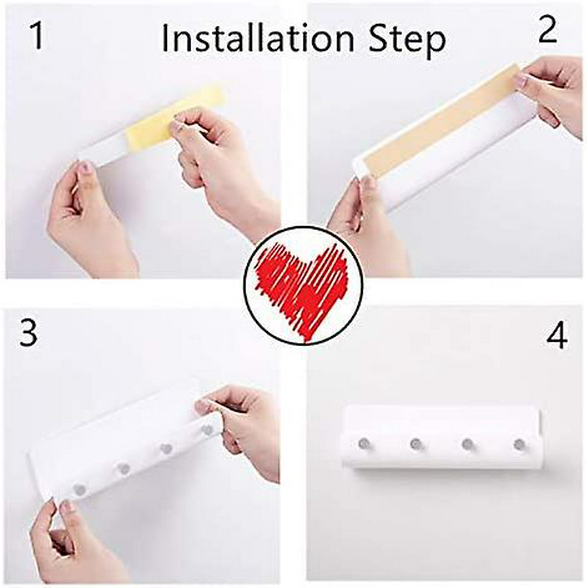 Modern Plastic Key Holder With 4 Key Hooks Wall mounted Key Holder Self adhesive Key Rack For Storing Keys Letter Mail white Walmart