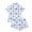 Blue, variant on Women's Pajama Set Short Sleeve Top with Pants Soft Knit Sleepwear Loungewear