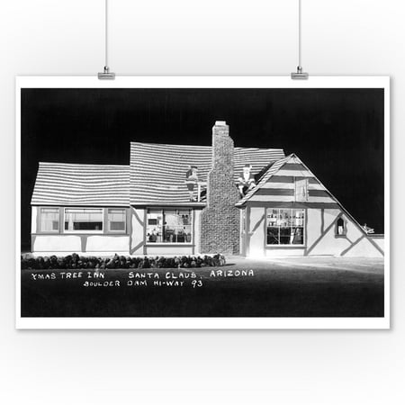 Santa Claus, Arizona - XMAS Tree Inn in Ghost Town Photograph (9x12 Art Print, Wall Decor Travel