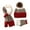 Red, variant on Odeerbi Toddler Boys Girls Winter Knitted Beanie Hat Scarf Gloves Set Children Knit Hat Warm Scarf Gloves Three Piece Thickened Pullover Hat Red One Size