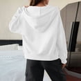 thumbnail image 4 of Womens Comfort Fit Zip Up Hoodie Casual Soft Travel Hoody Sweatshirts, L, 4 of 6