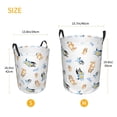 thumbnail image 3 of Zofaai Bluey Pattern Round Single-layer Dirty Clothes Basket, Standing Waterproof Dirty Clothes Storage Bag Household Items-Medium, 3 of 6