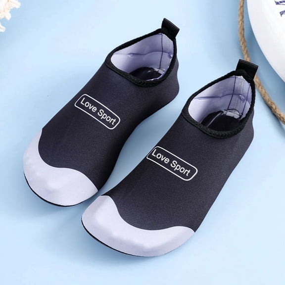 NexTorq Womens Beach Shoes, Men's Water Shoes, Water Socks for Women Men Adult Aqua Swim Shoes Beach River Pool Barefoot Yoga Exercise Wear Sports Accessories Quick-Dry Must Haves, Black, 5.5
