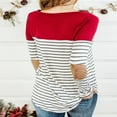 thumbnail image 4 of Hauts d'Allaitement de Maternité pour Femmes à Manches Longues, T-Shirt d'Allaitement Rayé, 4 of 6