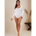 thumbnail image 5 of DARING DIVA Bodysuit Slim Fit Brief Leotard S White, 5 of 6