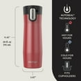 thumbnail image 2 of Contigo 20 oz. West Loop 3.0 Travel Mug 2-Pack - Frosted Pearl/Goji Berry/Salt, 2 of 5