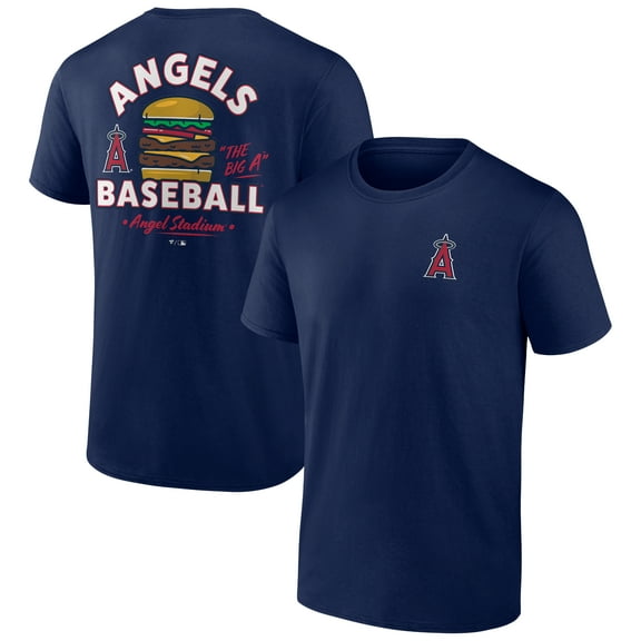 Men's Navy Los Angeles Angels Big A Burger T-Shirt