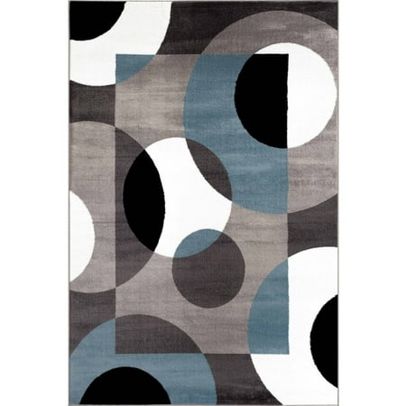 World Rug Gallery Modern Circles Area Rug (Best Selling Rum In The World)