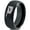 Black Dome Tungsten, variant on Tungsten Oklahoma Sooner State Bird Flying Band Ring 8mm Men Women Comfort Fit Black Dome Polished