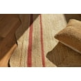 thumbnail image 4 of Beautiful Natural Jute Scalloped Area Rug with Red Designs Size 4 x 6 Feet ( 120 cm x 180 cm ), 4 of 4
