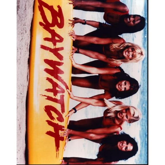 Women Of Baywatch With Surfboard Photo Print (8 x 10) - Item # MVM57471