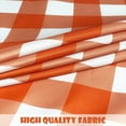 thumbnail image 5 of Fall Orange White Tablecloth Autumn Buffalo Plaids Rectangle Tablecloth 60 Inch X 84 Inch Table Cloths Cover Mat Spill Proof Table Covers for Kitchen Party Dinner Tabletop Decoration, 5 of 6
