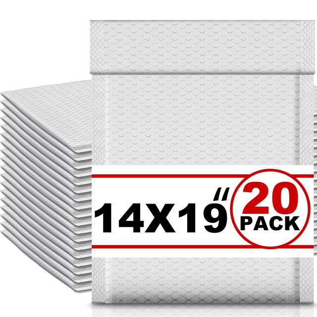 20 sobres acolchados con burbujas Ireer impermeables 35 x 48 cm
