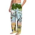 thumbnail image 2 of Xecao African Women Men's Straight Lounge Pajama Pants: The Ultimate in Comfortable Sleepwear, 2 of 9