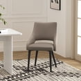 thumbnail image 2 of Tremont Taupe Leatherette Dining Chair with Metal Legs, 2 of 10