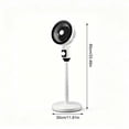 thumbnail image 3 of Standing Fan for Bedroom, 1190CFM Pedestal Fans Oscillating, Adjustable Floor Fan with DC Motor, 23dB Quiet, 12 Speeds, 12H Timer for Home Office- White, 3 of 5
